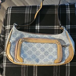 Liz & Co Stylish Blue and Tan Women's Bag